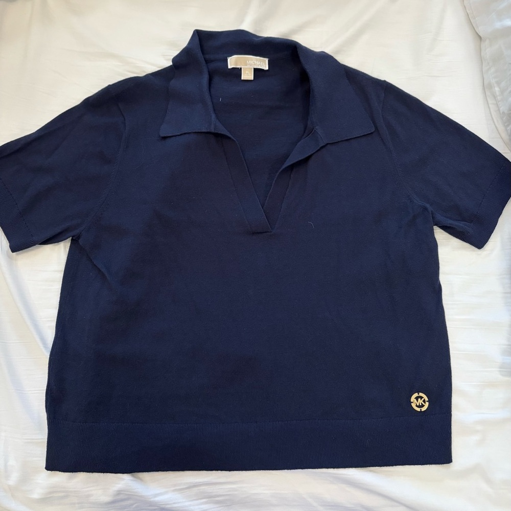 Michael Kors Dark Blue Polo Shirt